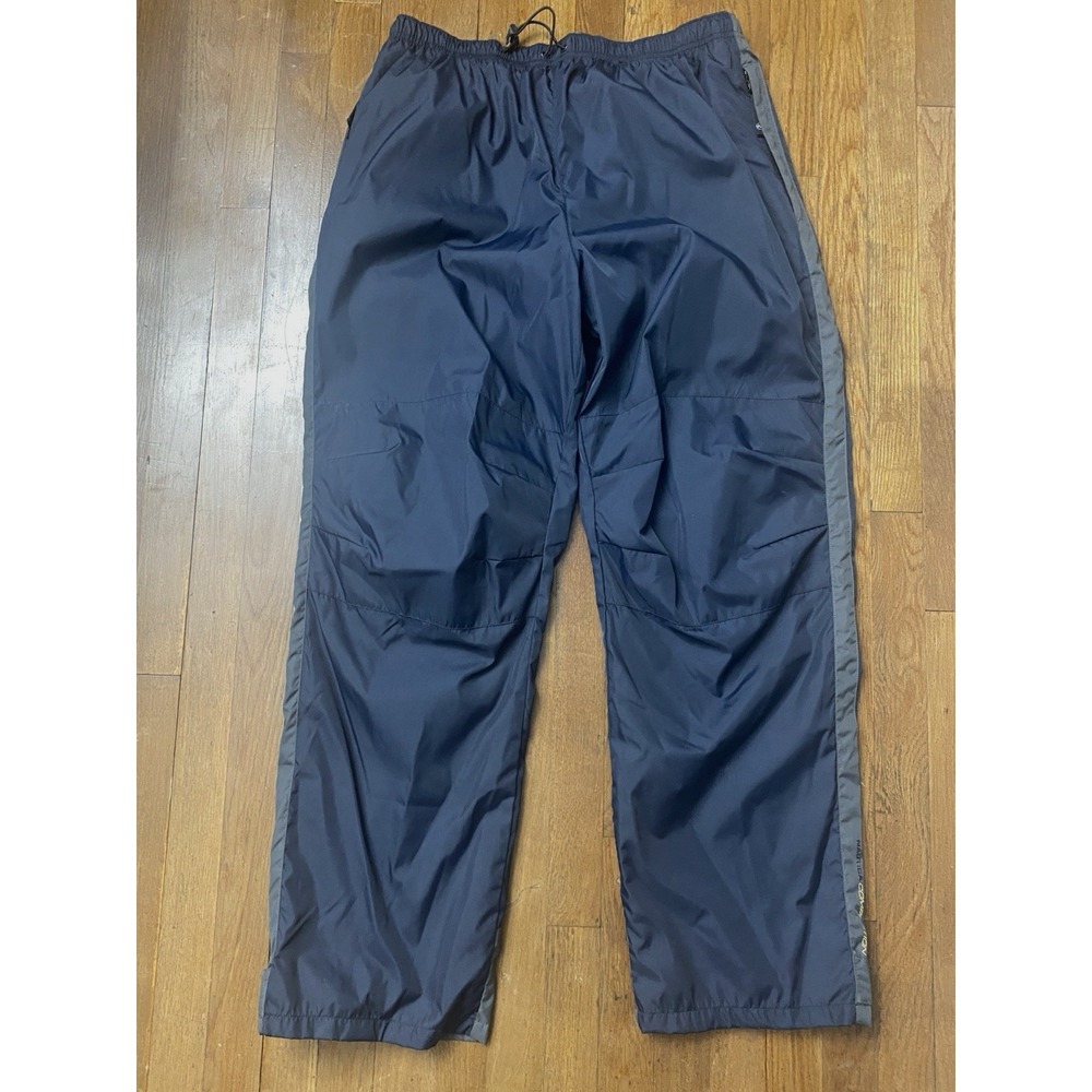 Vintage 1990s Nautica Competition‎ Track Pants Large Baggy Mesh Lined Adj Ankle